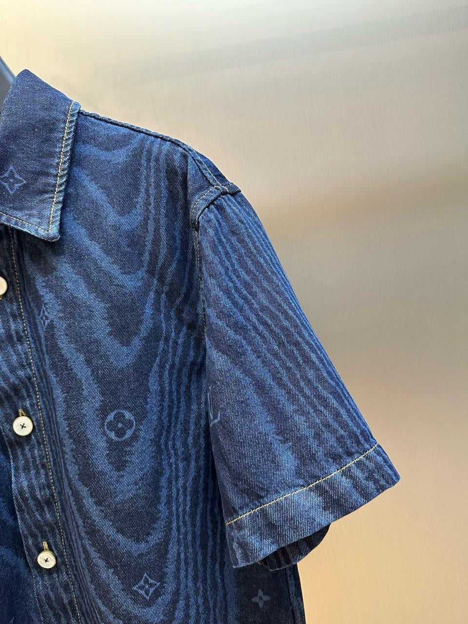 Louis Vuitton Denim Short Sleeve Shirt