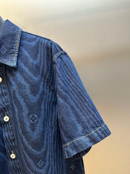 Louis Vuitton Denim Short Sleeve Shirt