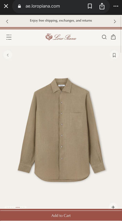Loro Piana Shirt 5 colors