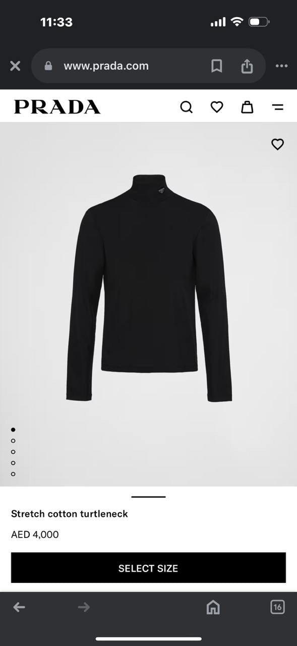 Prada High Neck Sweater