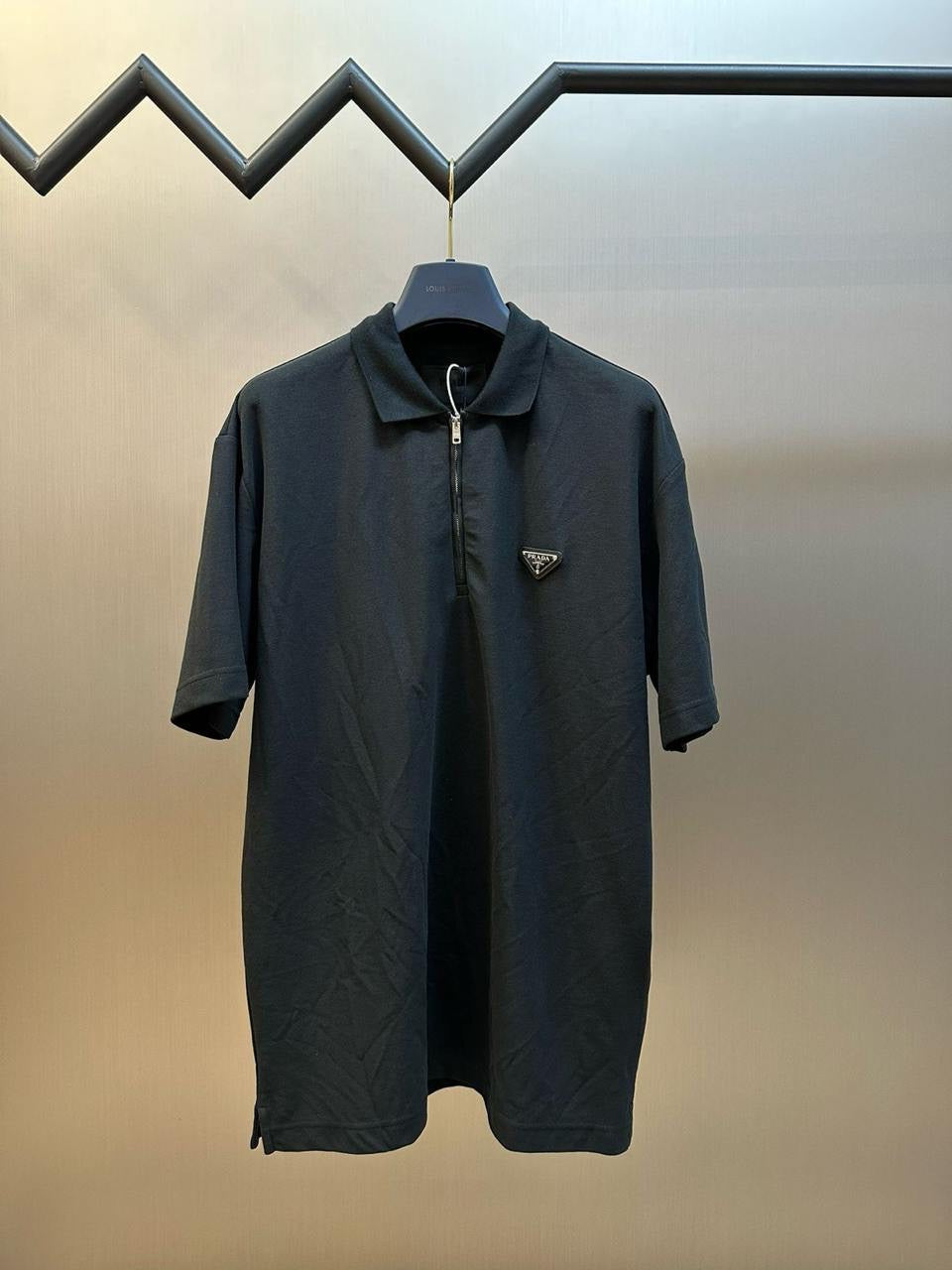 Prada Zipper Polo Shirt