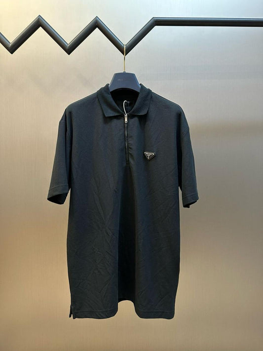 Prada Zipper Polo Shirt