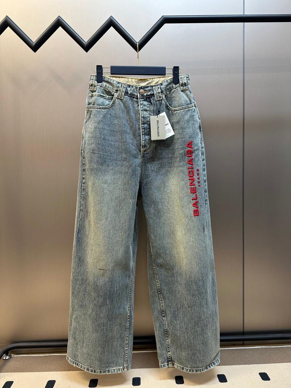 Balenciaga Wide Leg Jeans Pants