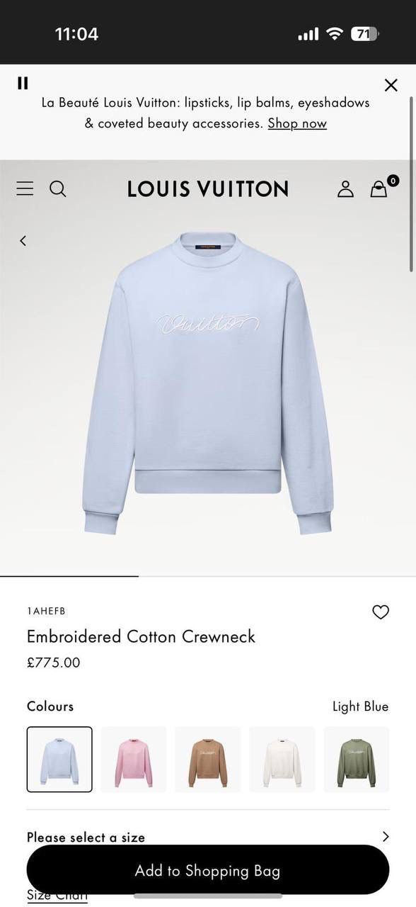 Louis Vuitton Sweatshirt