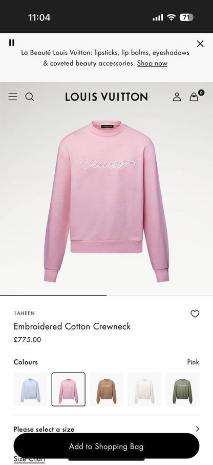 Louis Vuitton Sweatshirt