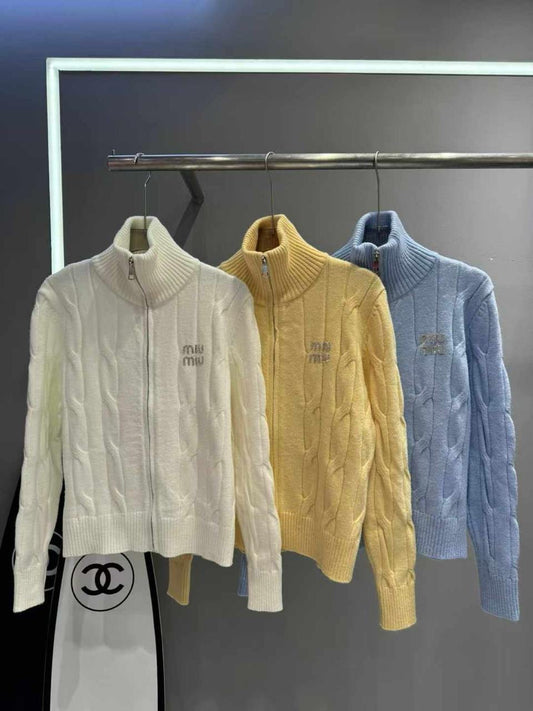 Miu Miu Zipper Sweater 3 colors