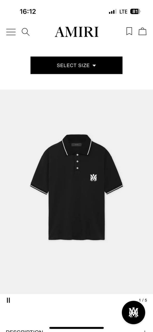 Amiri Polo Shirt 2 colors