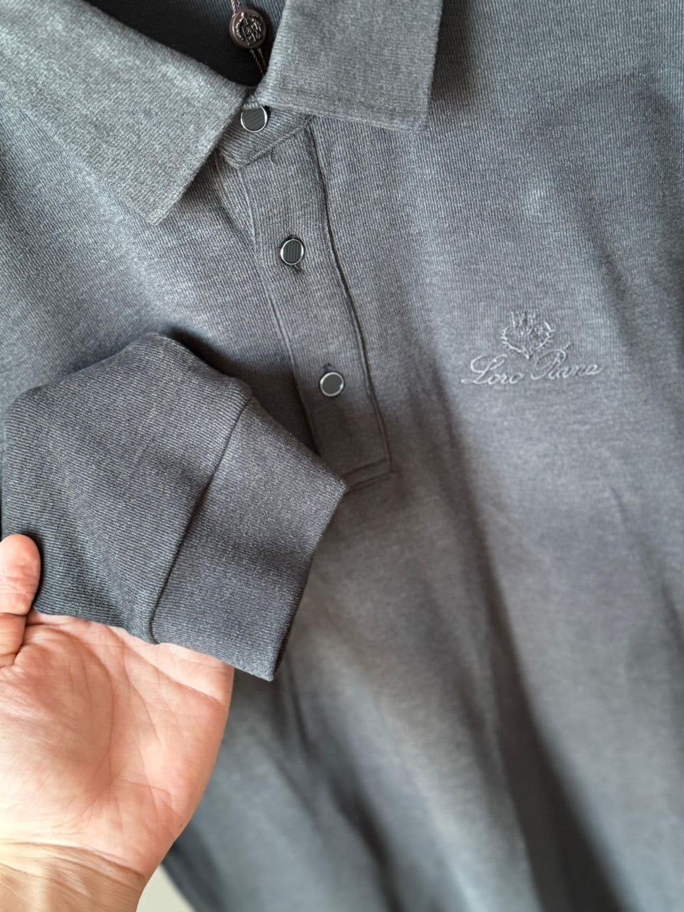 Loro Piana Long Sleeve Polo Shirt