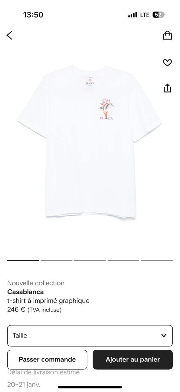 Casablanca T-Shirt 2 colors