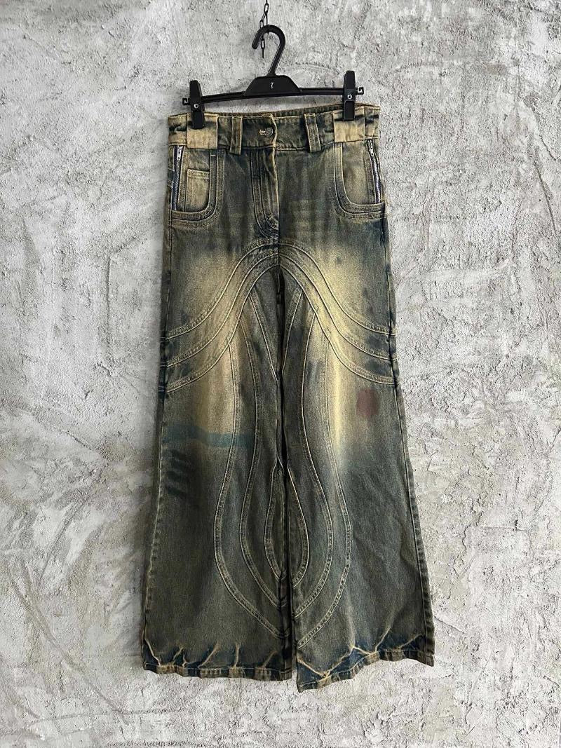 No Faith Studios Heavy Wave Denim Pants