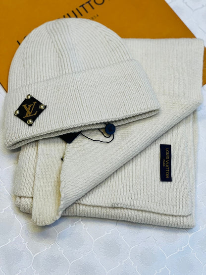 Louis Vuitton Beanie Set 3 colors