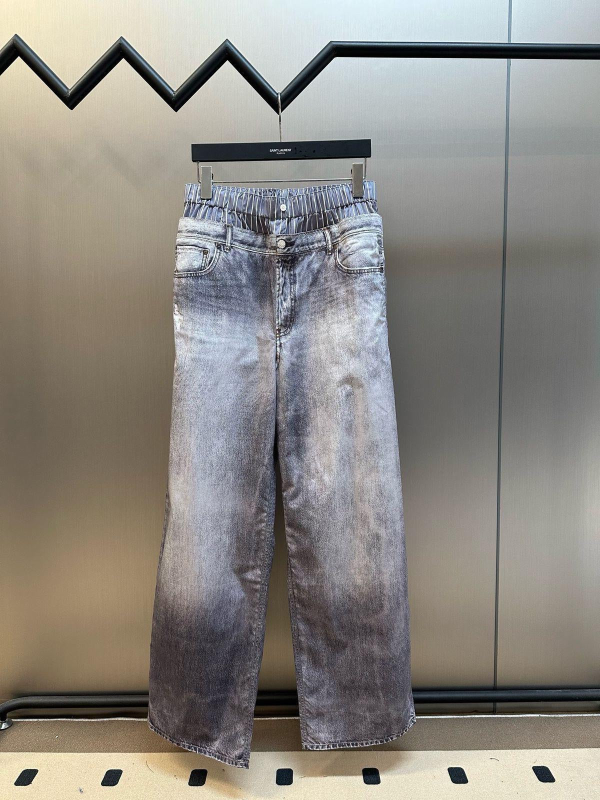 Acne Studios Wide Leg Jeans Pants
