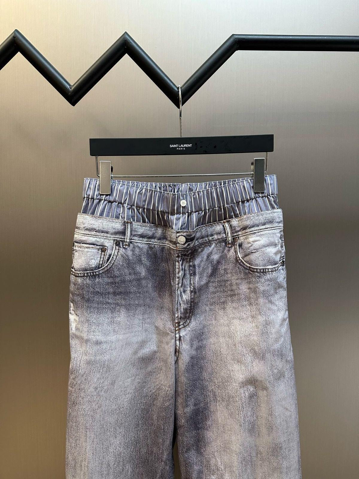 Acne Studios Wide Leg Jeans Pants