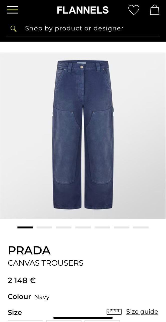 Prada Canvas Pants