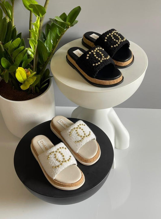 Chanel Slippers 2 colors