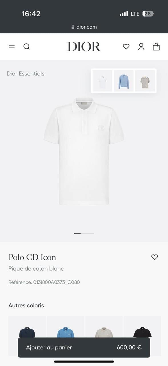 Dior Polo Shirt 4 colors