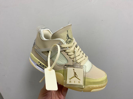 Jordan 4 X Off White Retro Sail