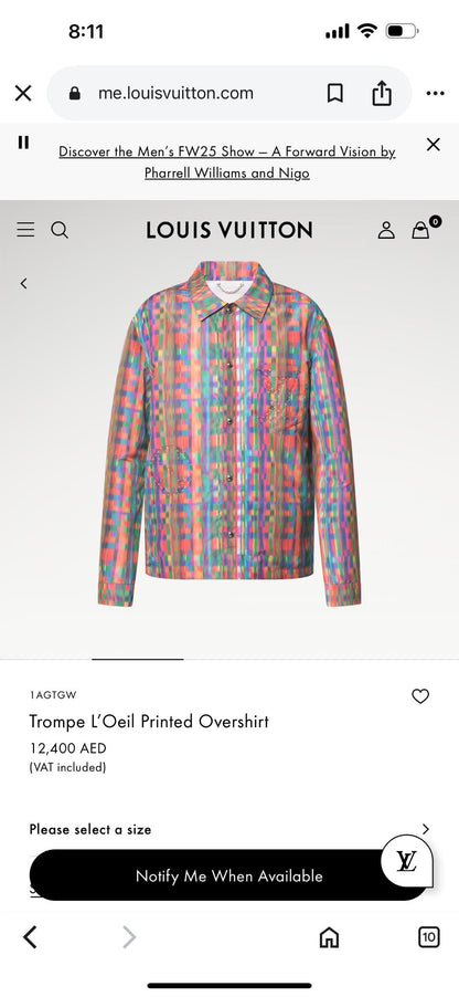 Louis Vuitton Long Sleeve Shirt
