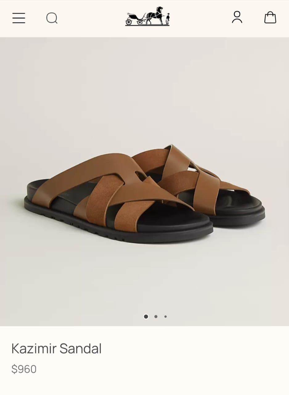 Hermes Kazimr Slippers 2 colors