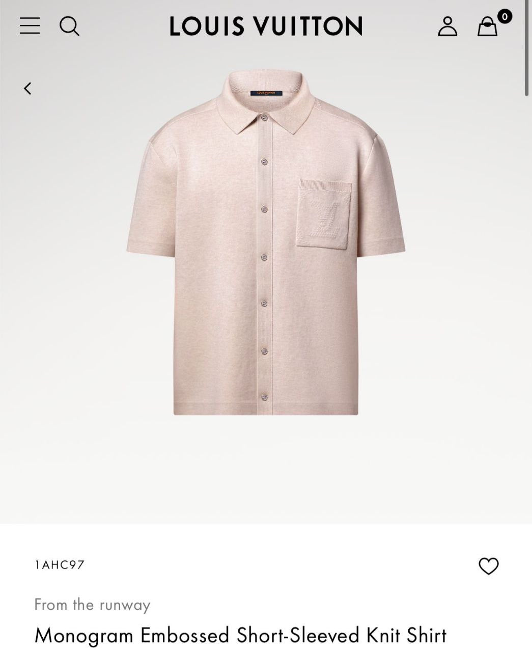 Louis Vuitton Short Sleeve Shirt