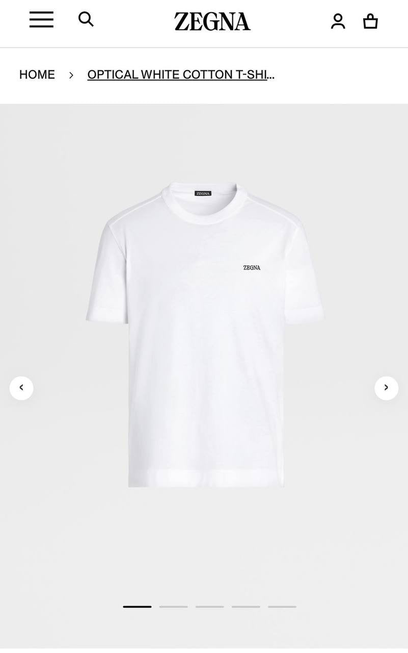 Zegna T-shirts 4 Colors