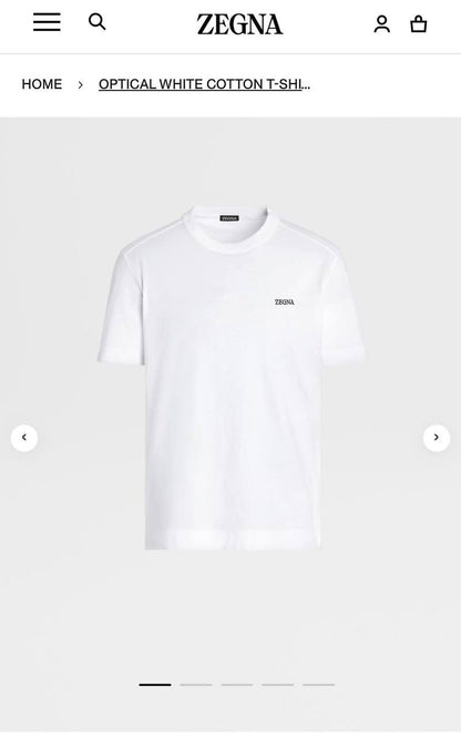 Zegna T-shirts 4 Colors