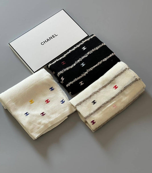 Chanel Unisex Scarf 3 colors