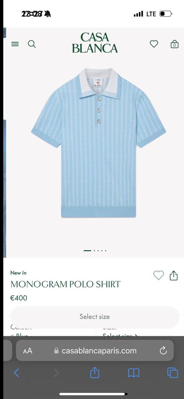 Casablanca Polo Shirt 2 colors
