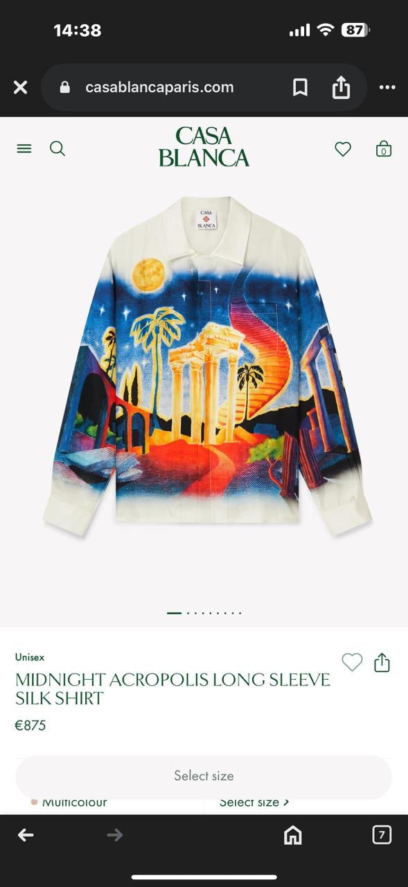 Casablanca Shirt 3 colors