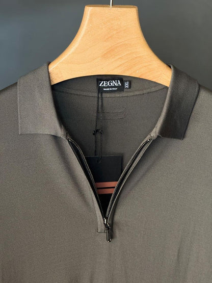 Zegna Zipper Polo Shirt 3 colors