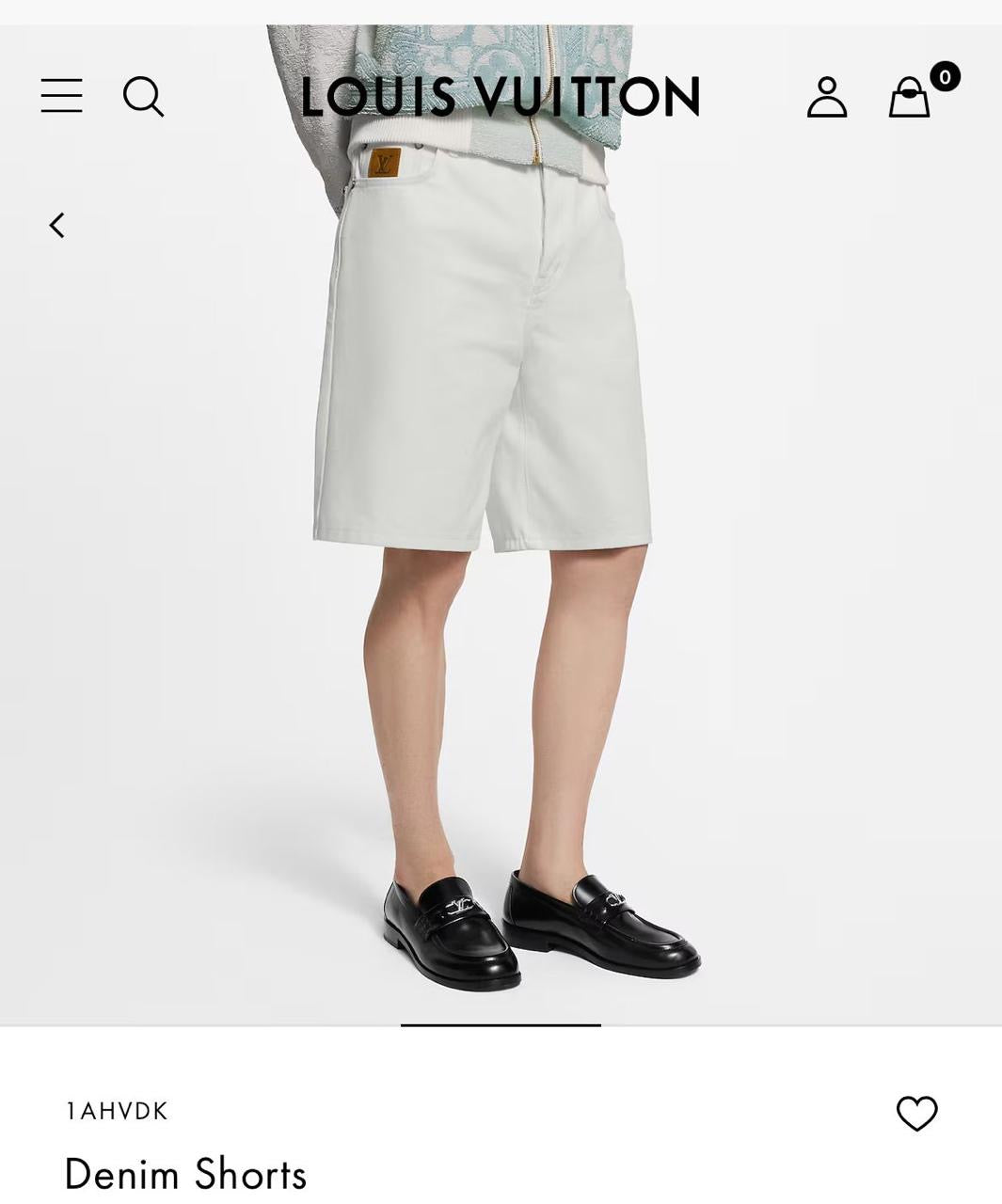 Louis Vuitton Denim Short