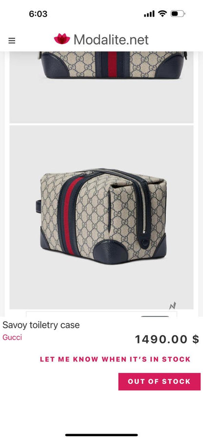 Gucci Pouch (VIP Quality) 2 colors