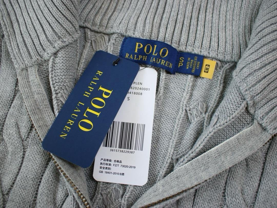 Polo Half Zipper Sweaters