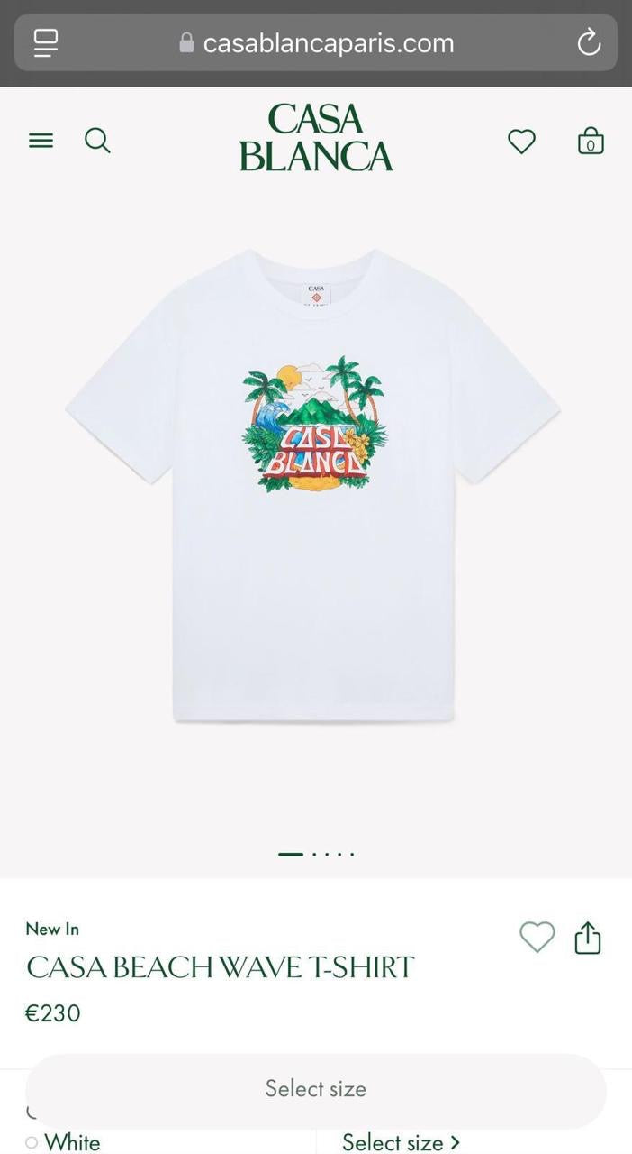 Casablanca T-Shirt 3 colors