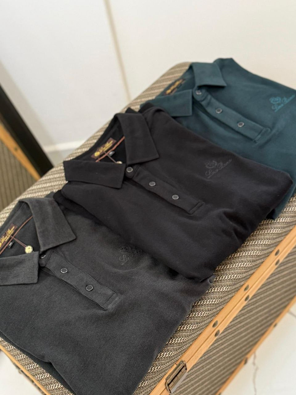 Loro Piana Long Sleeve Polo Shirt