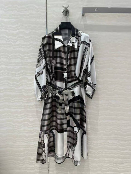 Hermes Silk Wool Dress