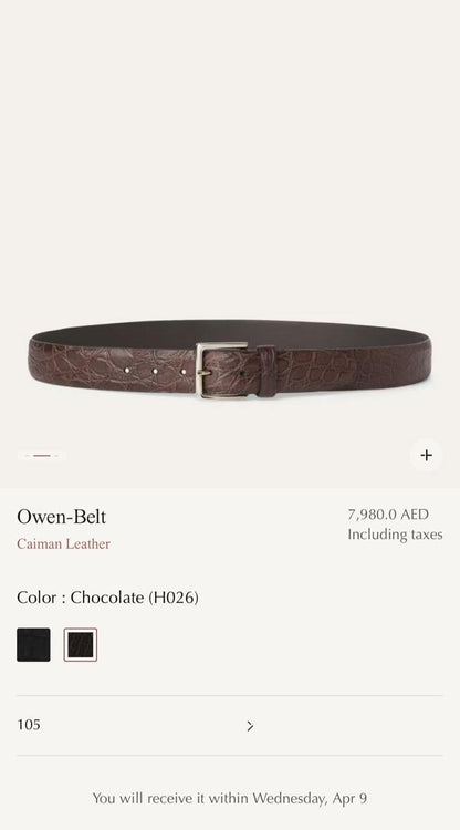 Loro Piana Belt 3 colors