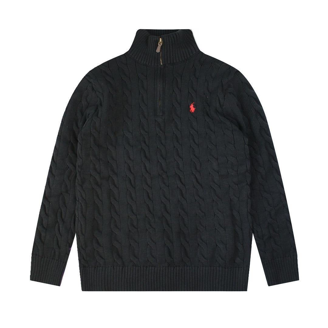 Polo Half Zipper Sweaters