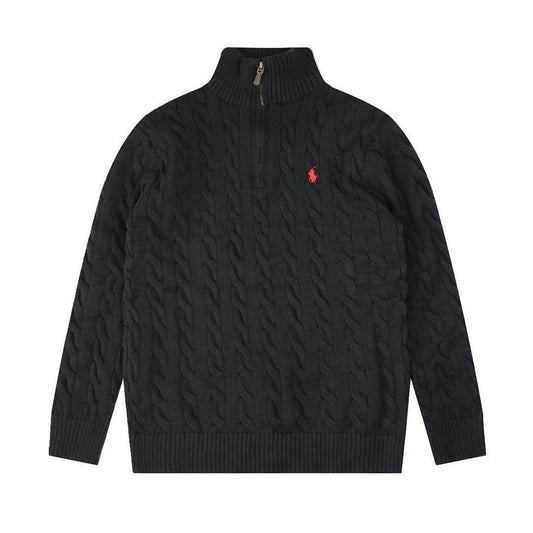 Polo Half Zipper Sweaters