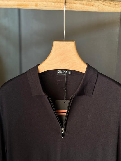 Zegna Zipper Polo Shirt 3 colors