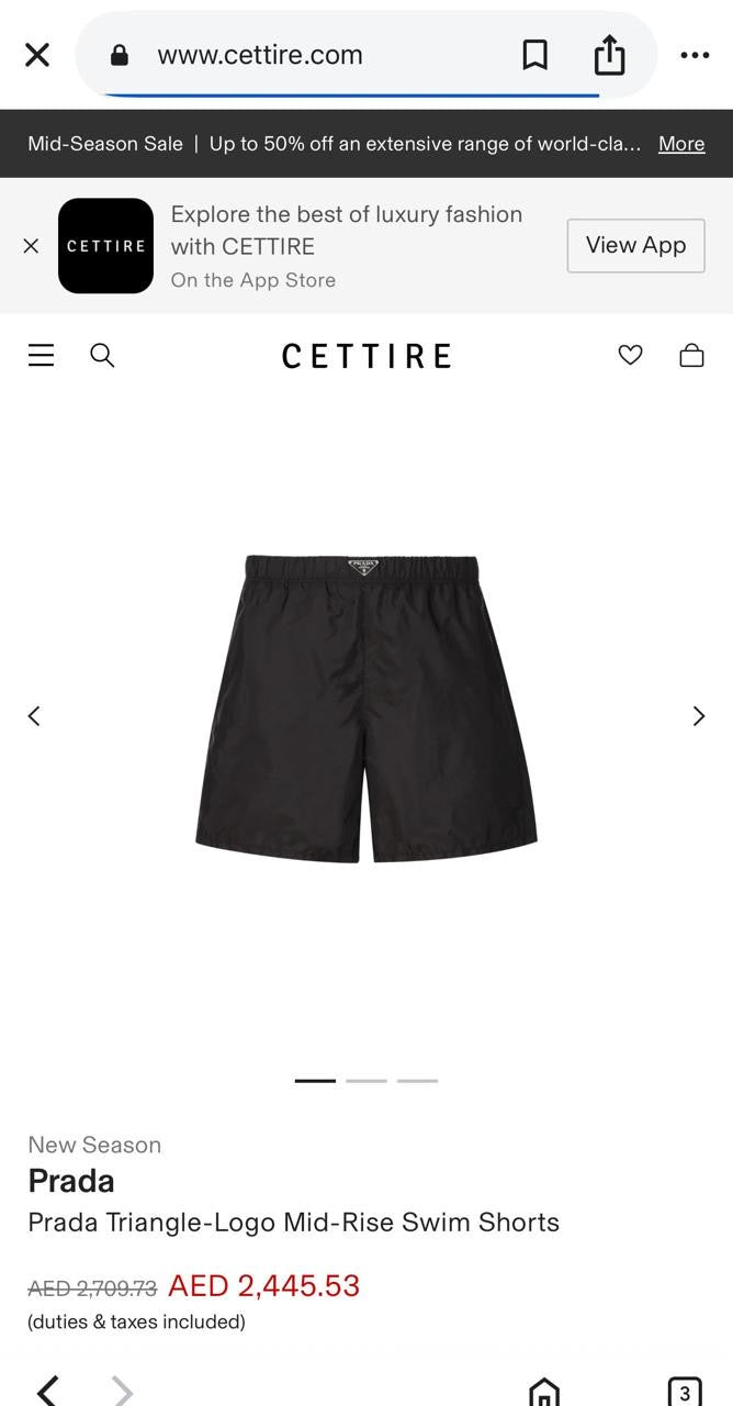 Prada Swimming Short 2 colors