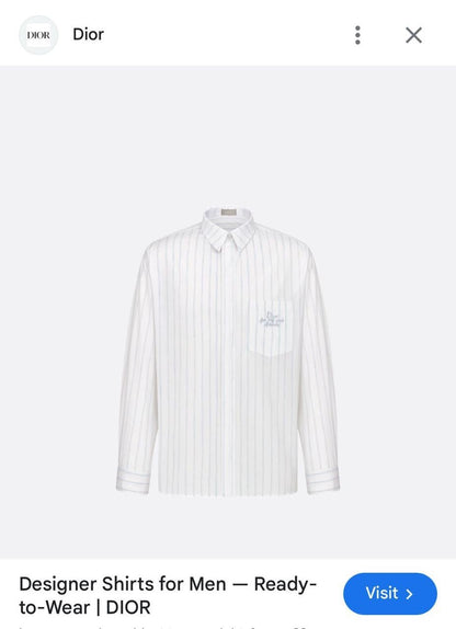 Dior Long Sleeve Shirt 2 colors