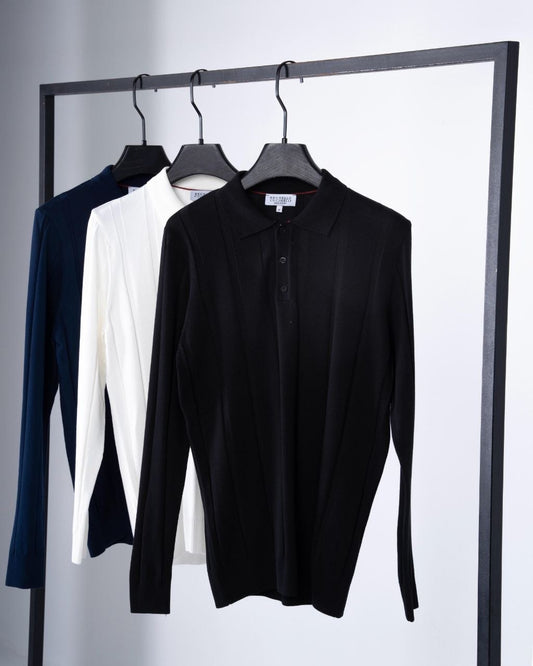Brunello Cucinelli Long Sleeve Polo Shirt