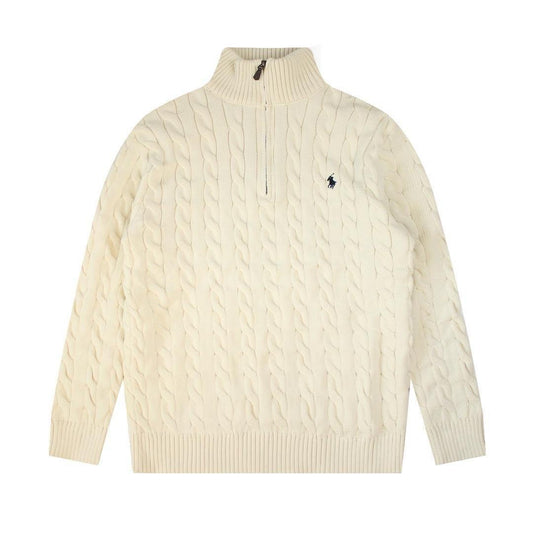 Polo Half Zipper Sweaters
