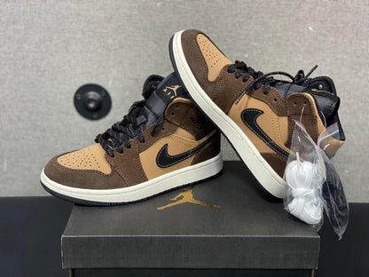 Jordan 1 Mid Dark chocolate