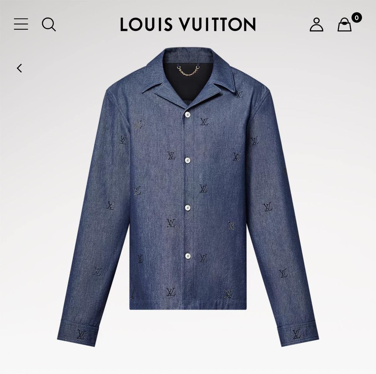 Louis Vuitton Denim Pajama Shirt