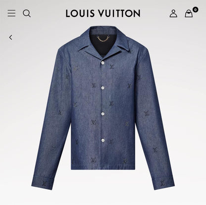 Louis Vuitton Denim Pajama Shirt