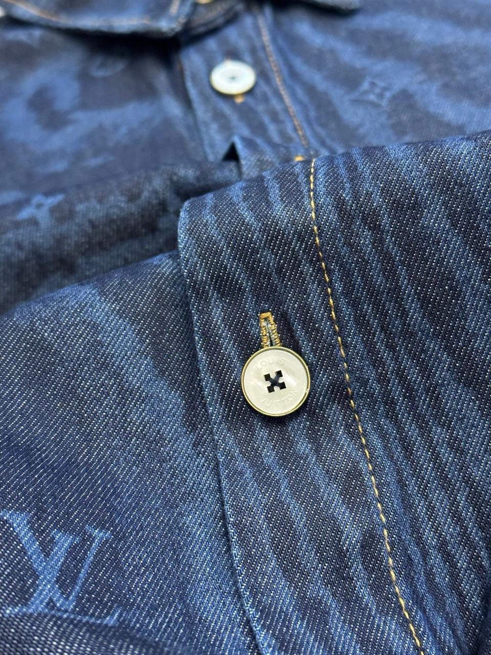 Louis Vuitton Denim Short Sleeve Shirt
