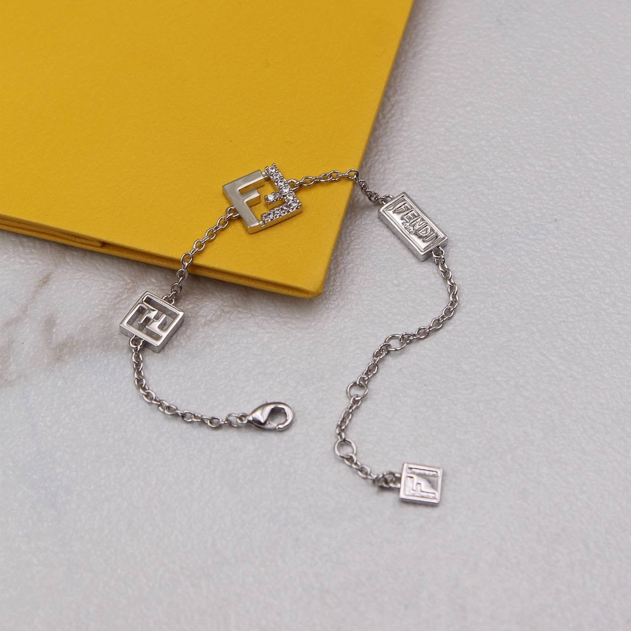 Fendi Necklace ,Earrings & Bracelet