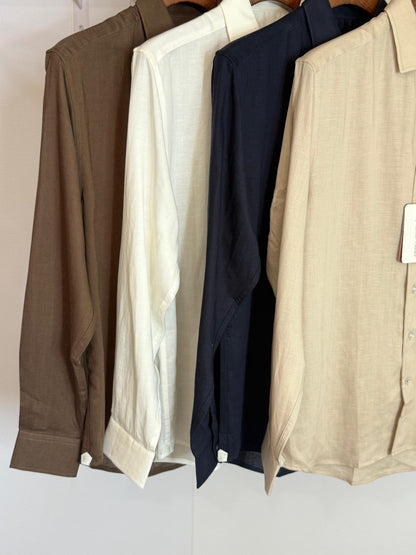 Loro Piana Long Sleeve Linen Shirt